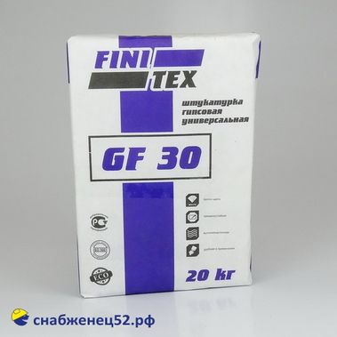 Штукатурка Престиж FINITEX GF 30 гипсовая (20кг) (цвет белый)
